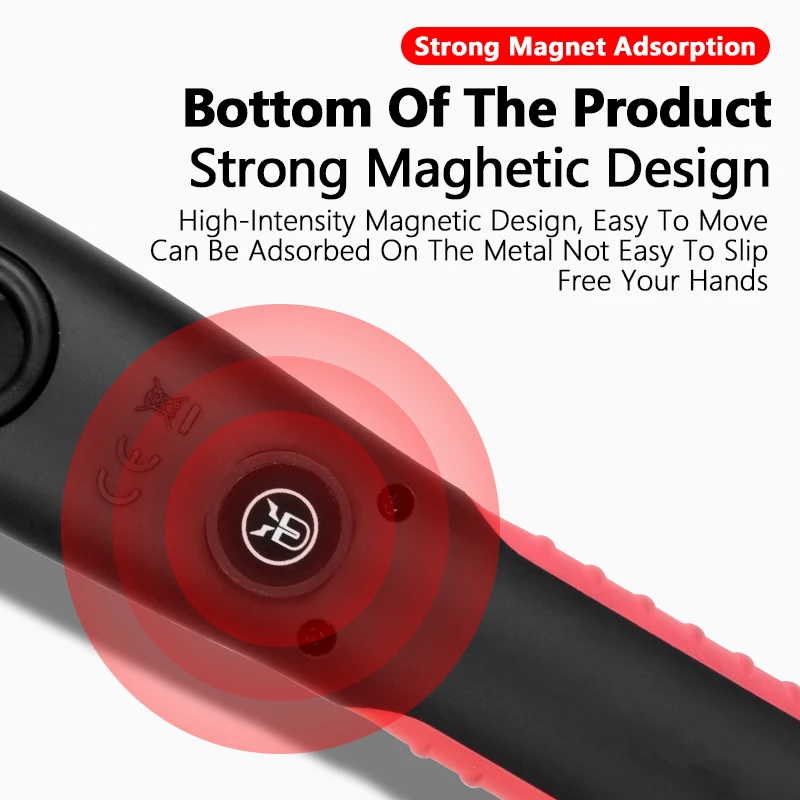 COB+LED Magnetic Work Light Rechargeable Portable Working Lamp with Hanging Hook Car Repairing Lamp