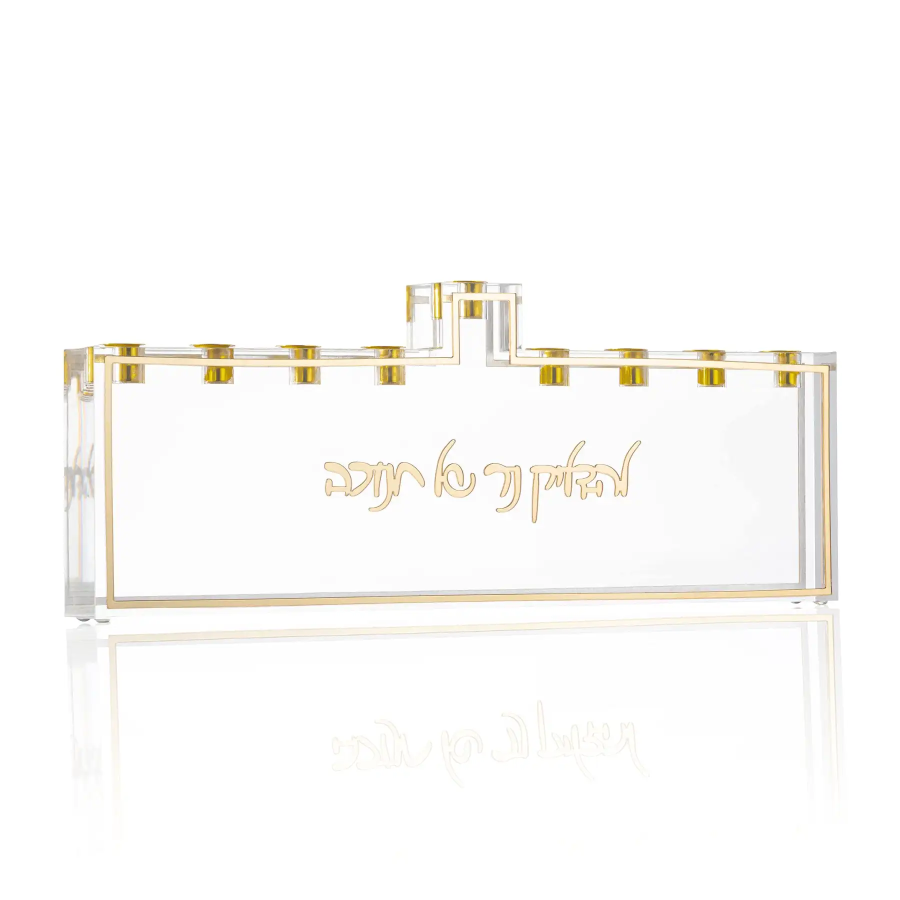 Acrylic Chanukah Menorah Hanukkah Jewish Lucite Mini Oil Cup For Menorah