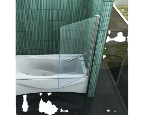 Bathtub tempered glass shower screen pivot or hinge hot selling