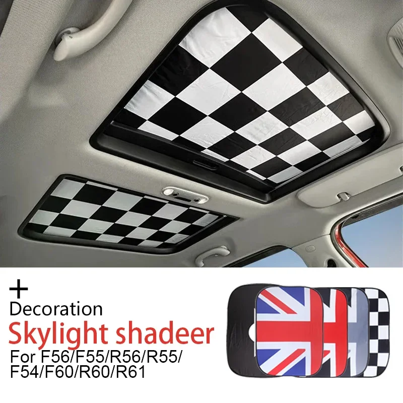 2PCS Car Sunroof Skylight Shade Sunshade for Mini Cooper F54 F55 F56 F60 R55 R56 R60 R61 Heat Block UV Parasol Car Accessories