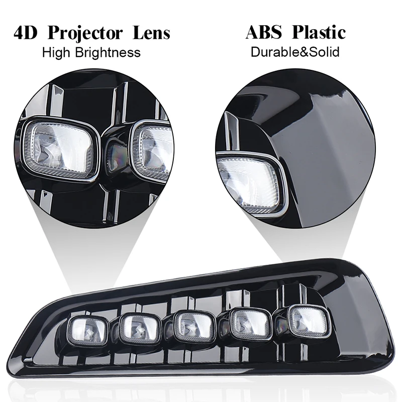 OVOVS Hot sales 12V for Ford Fog Lights LED Fog Lights with Switchback DRL Turn Signals for Ford F150 2017 2018 2019 2020