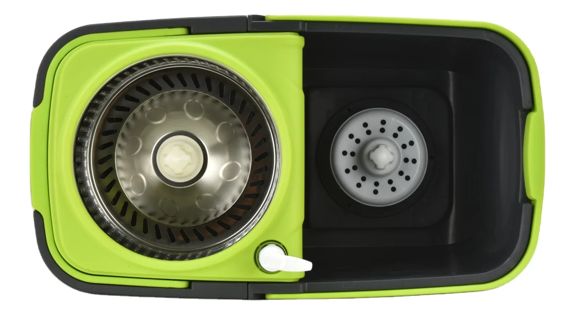 Detachable washing spinner spin magic mop 360 wheels with microfiber refill and SS pole