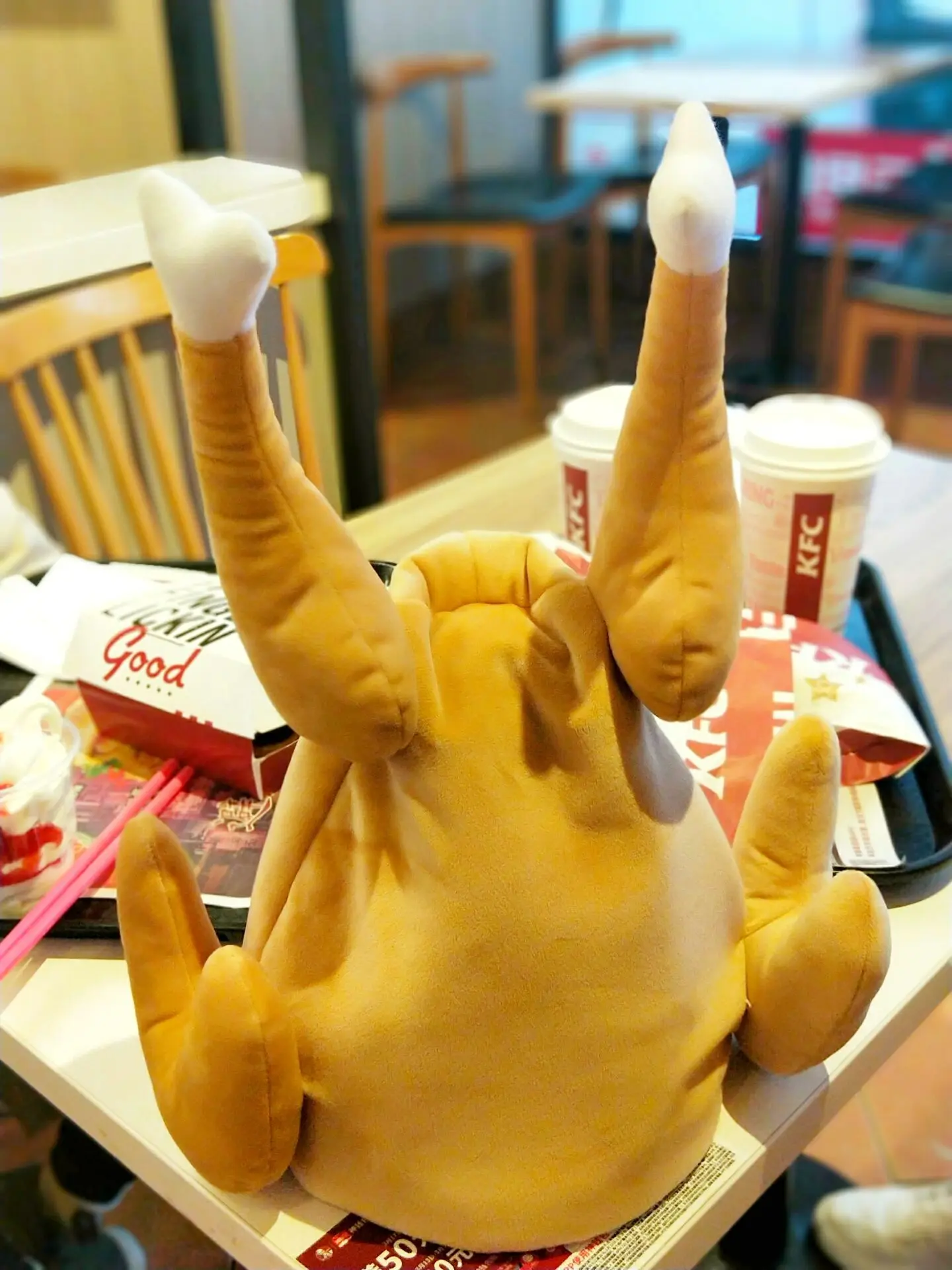 Turkey Hat Electric Music Santa Thanksgiving Hat  Plush Roasted Turkey Hat  Novelty Toy for Christmas Gift