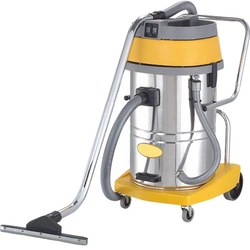 AS80-3 HaoTian 80L Three-motor industrial stainless steel wet and dry vacuum cleaner