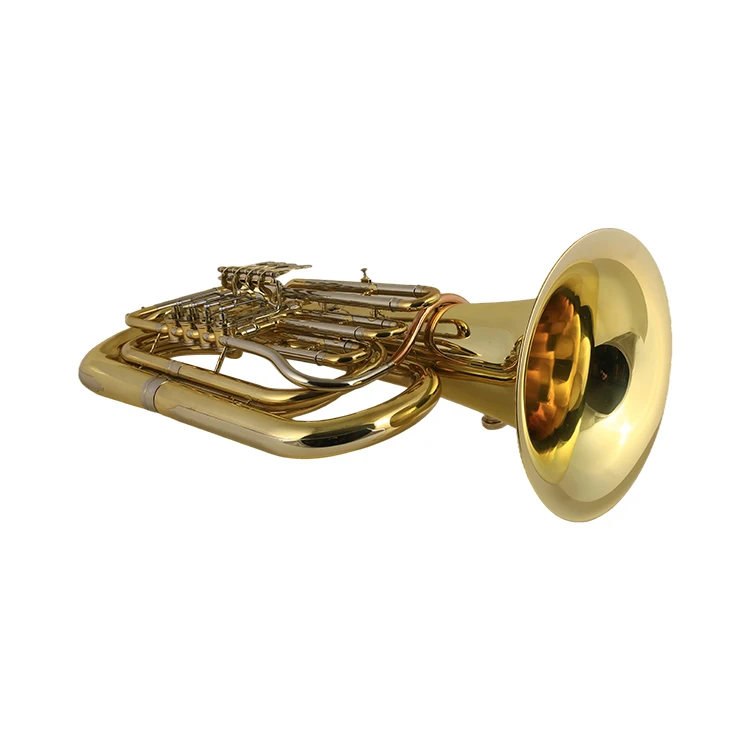 High quality customized professional Bb tone brass junior tuba with 4 rotary valves