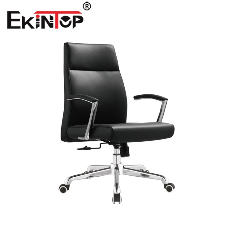 Ekintop China Nice quality supplier Leather office swivel chair with foot relax