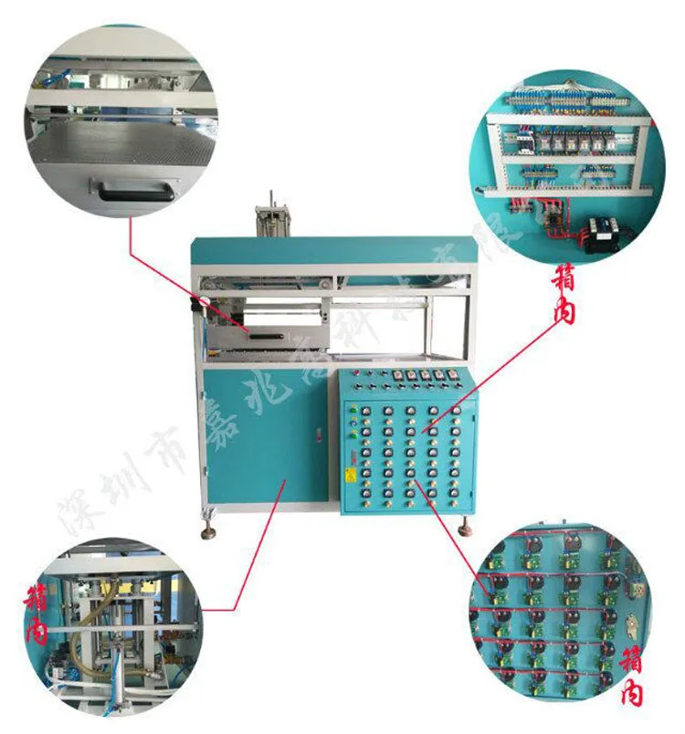 Semi-automatic plastic blister thermoforming machine for Product toothbrush cosmetic mascara Packaging clamshell forming machine