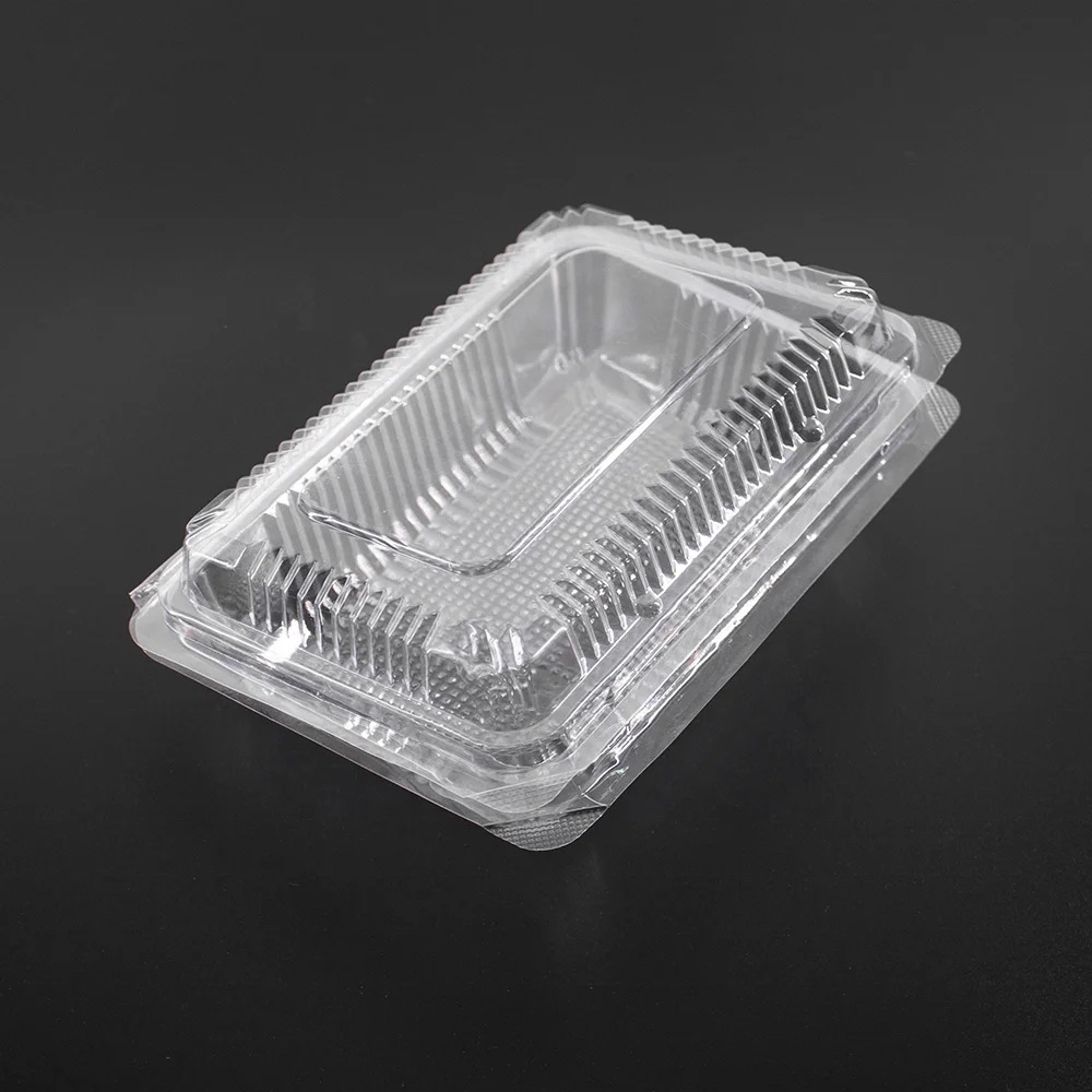 PET  blister container with lid for  food plastic tray