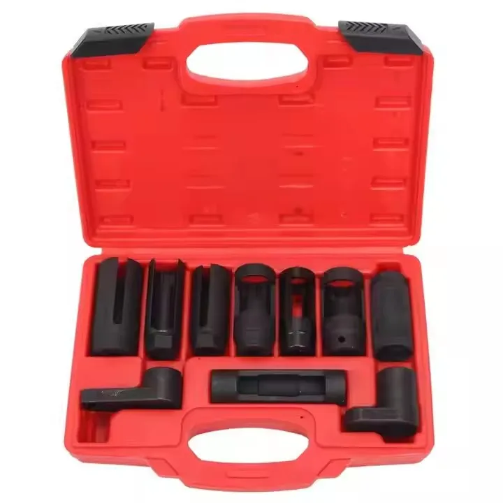 Новый профессиональный набор инструментов для удаления гнезда с кислородным датчиком из 10 гаечных ключей драйвер 1/2 дюймов 7/8 (22 мм) 27 мм 29 EC1434