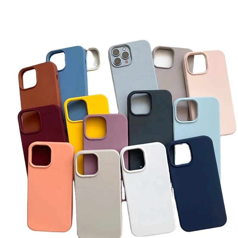 For iPhone 15 14 13 Pro Max Case Luxury Liquid Silicone Phone Case for iPhone 11 12 Pro Max X XR 14 Plus Camera Protection Case