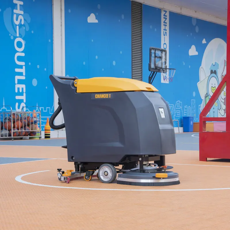 Walk Behind Ceramic Floor Tiles Cleaning Machine Plastic Flooring Machine Floor Scrubber Machine