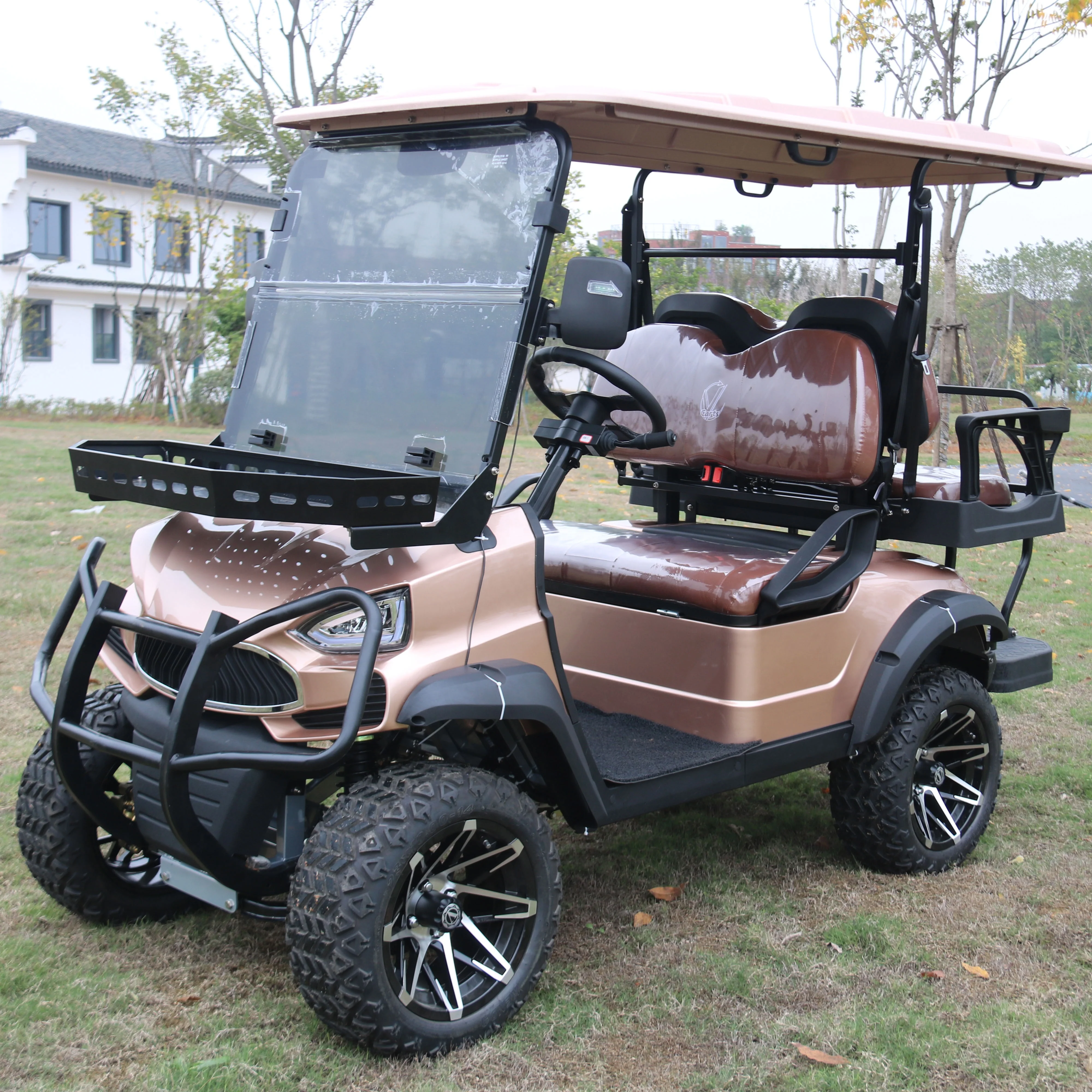 Hot Sale Dot Approved Wholesale Pc 4 Person Golf Cart Tinted Windshield Folding Club Car