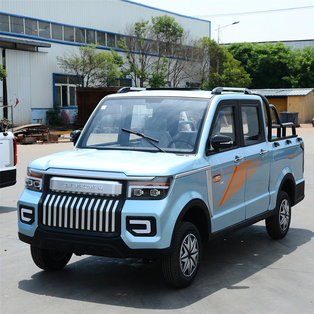 2022 New Electric Pickup 4 wheel Four door Electric Pick Up Mini Trucks Electric Cargo Vehicle Made In China