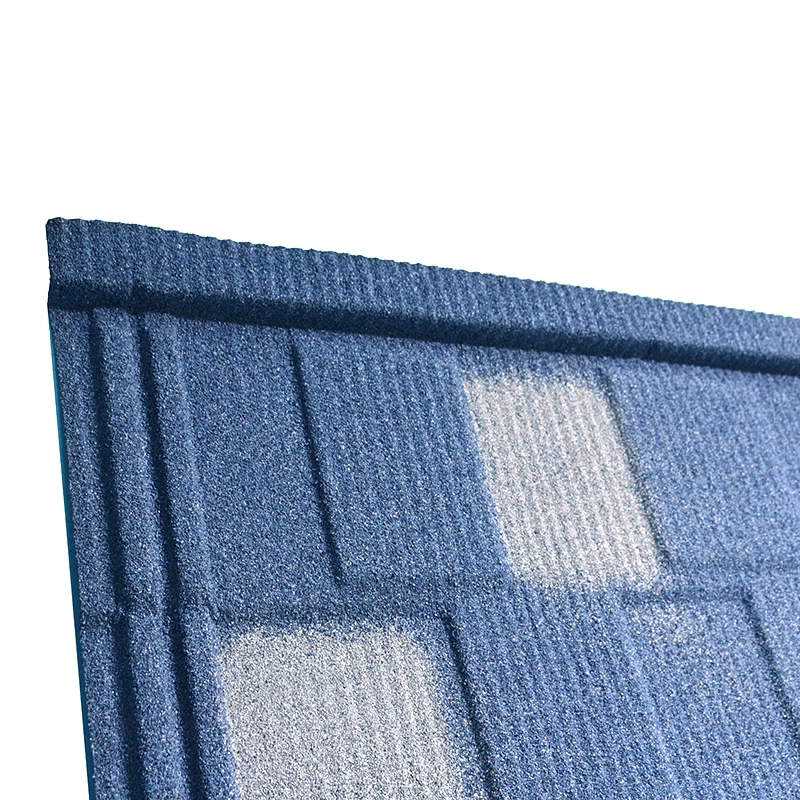 Black Color Alu-zinc Roofing Sheet Factory Price India Stone Coated Metal Roof Tile