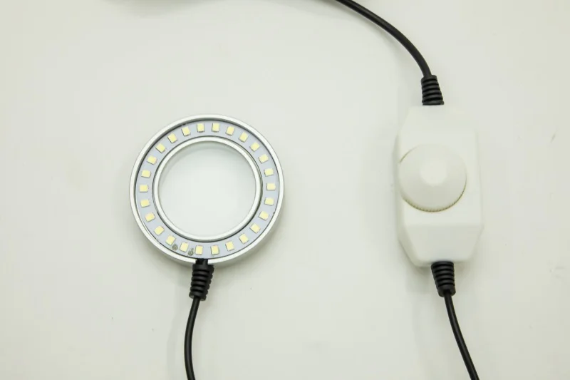 High light Microscope Fluorescent Lamp ring light,LED lighting source,Ring lamp for microscope With dust Lens
