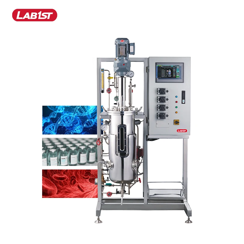 Lab1st 100l 50l биореактор подавленная партия нержавеющая сталь 500l 5 000 lit 50l 75 кубических метров биореактор цена