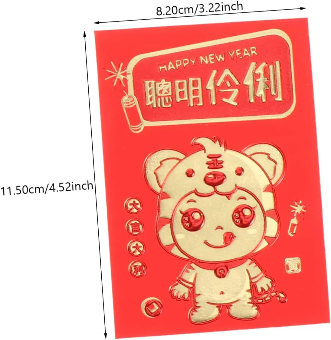 Year of The Tiger Red Envelope New Year Style Red Packets Chinese Lucky Money Pockets Year of The Red Envelope