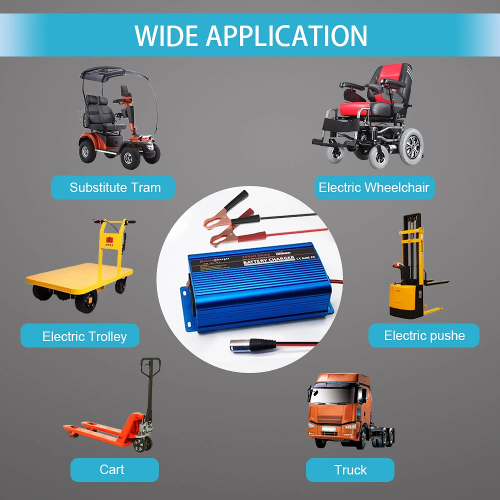 GEL VRLA SLA  Automatic 24v Battery Charger 12v24v