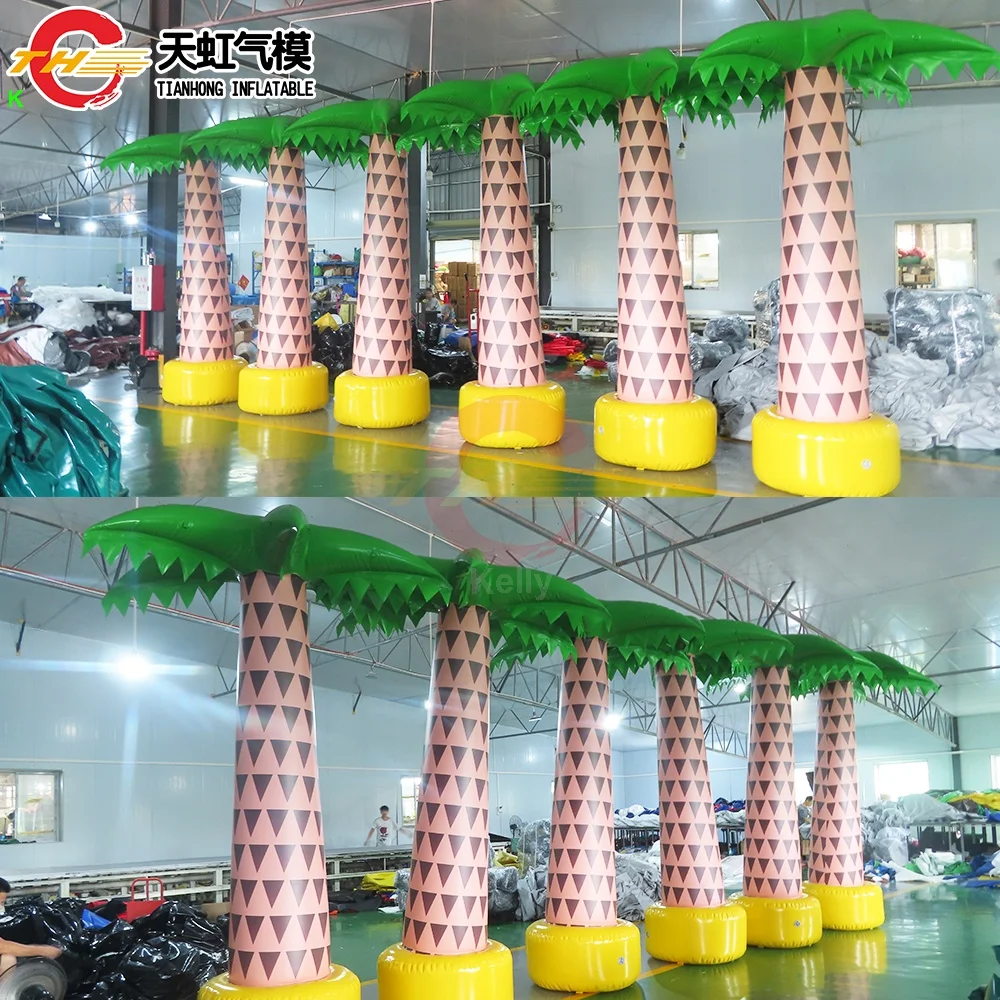 Free Door Shipping giant inflatable palm tree model realistic inflatable coconut tree for decoration