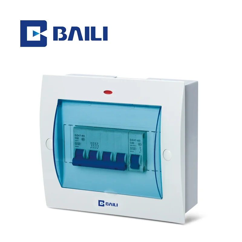 BAILI STI 4way Surface Mounting Cheap price  Iron rail Plastic Control Panel with indicator light Distribution Box