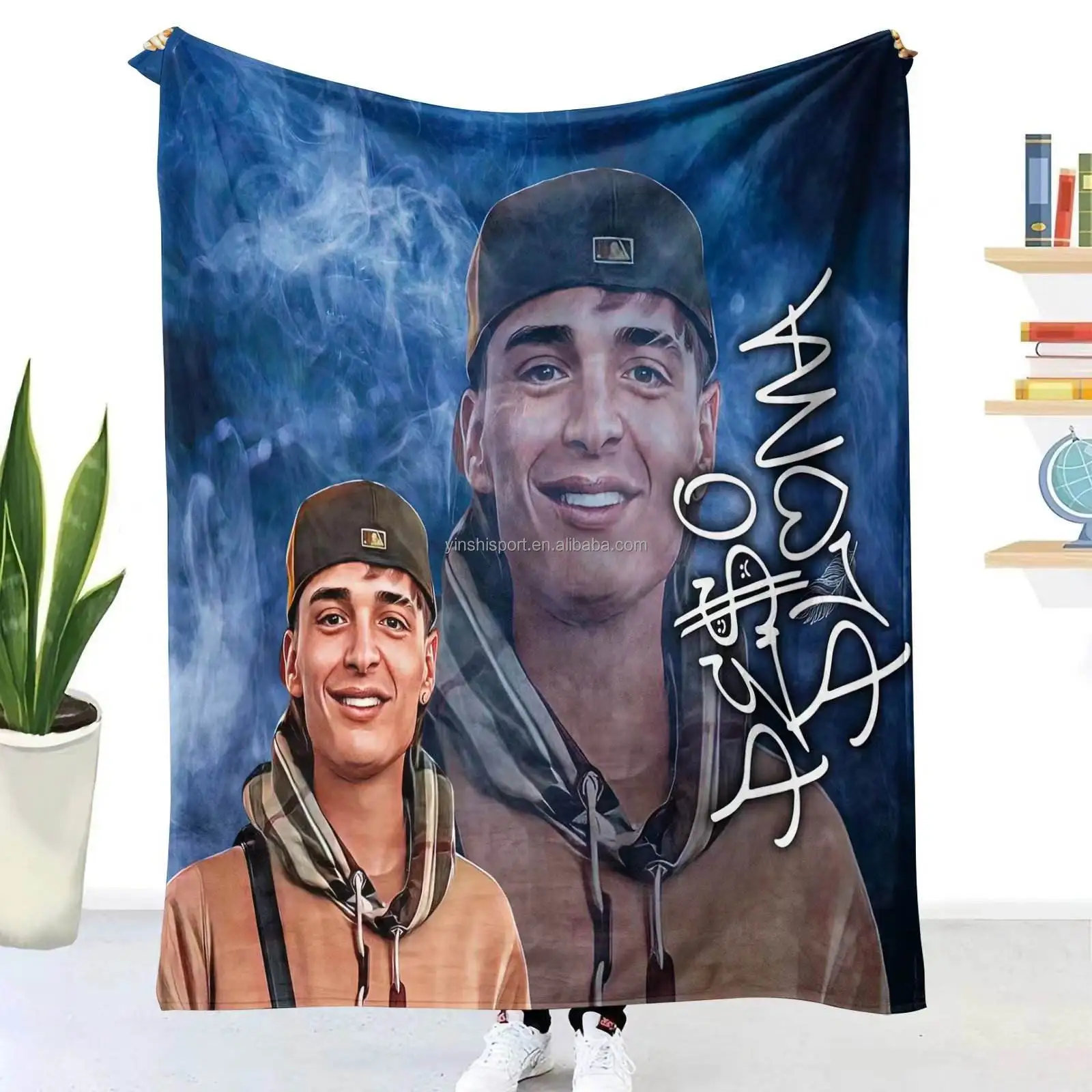 HOT Peso pluma nice Sublimation fleece travel throw blanket custom Printed blanket wholesales