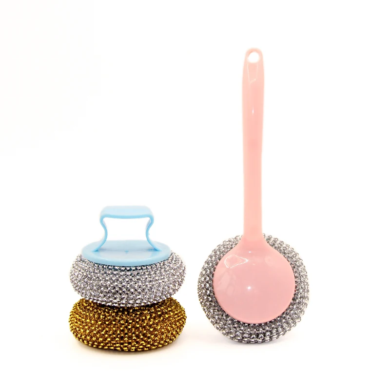 PET new type scrubber mesh scourer cleaning ball