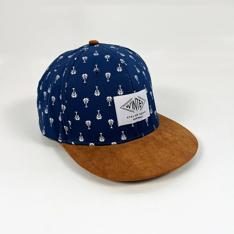 Full Printing Kids Snapback Cap With Woven Label