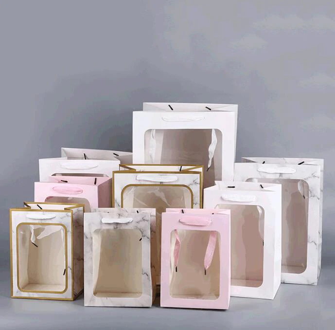 Gift Box Valentine Wind Window Flowers Bag Flowers Packing Rose Bag Wholesale