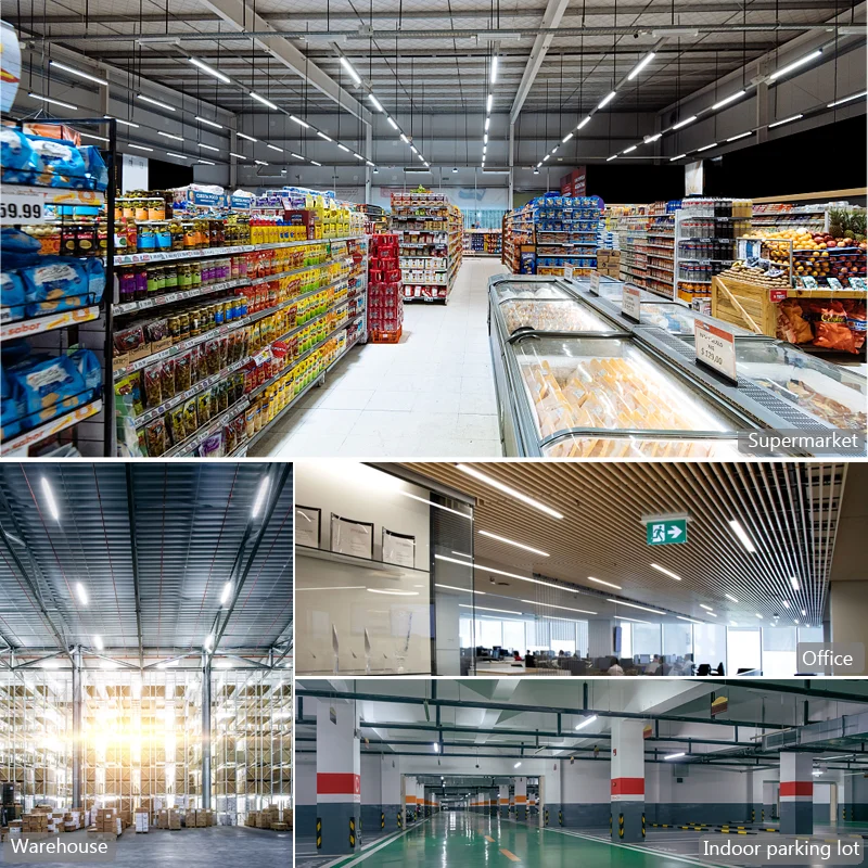 China Suppler Power Switchable Assymmetrica Track Led Lighting Supermarket Shelves 60w 75w Track Panel Light