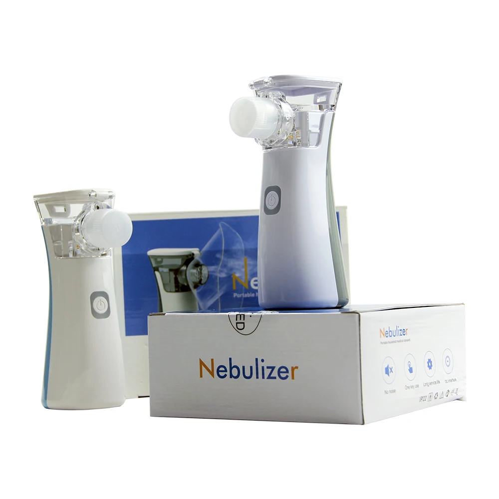 Handheld Inhaler Silent Nebulizador Machine Kit Kids Adults Asthma Medical Portable Ultrasonic Mesh Nebulizer