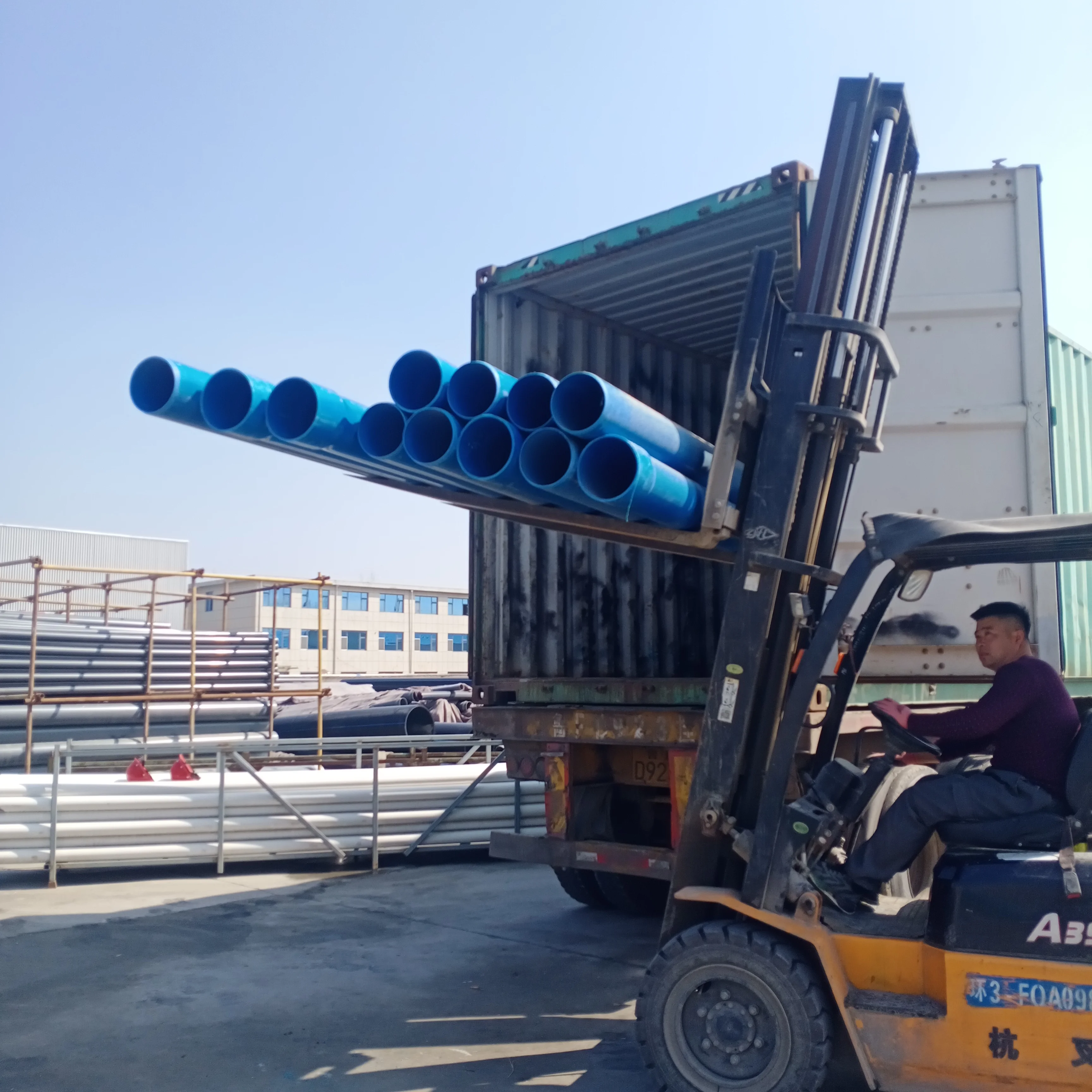 PVC Perforated Drainage Pipe 110mm 4 Inch Plastic Tubes Competitive Price for Perforated Pipes