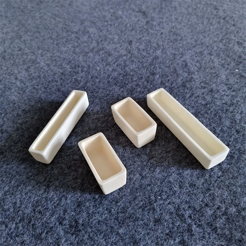 High Purity 99% Al203 Ceramic Combustion Boat Alumina Ceramic Crucibles
