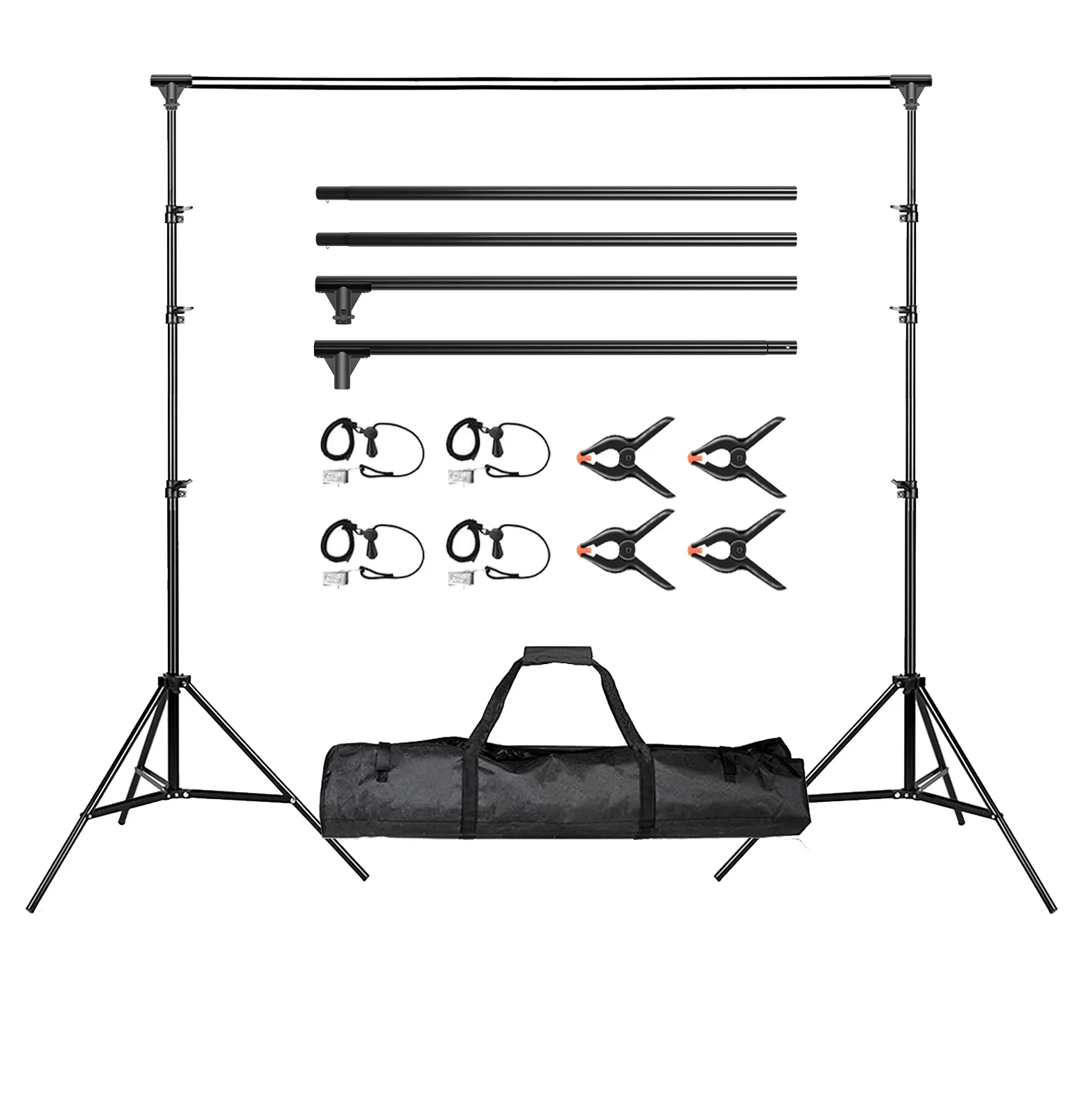 Сверхмощная система поддержки фона для студийной фото-и видеосъемки 10X10 футов, комплект с сумкой для переноски для фотосъемки