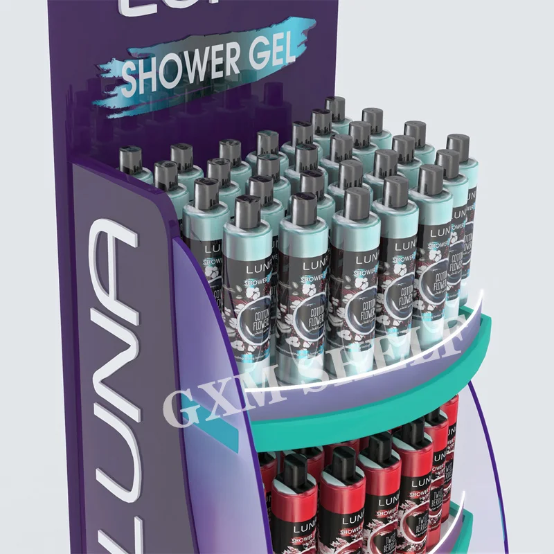 High quality new design shelf grocery stand metal retail rack customized supermarket promotion display stand shelves