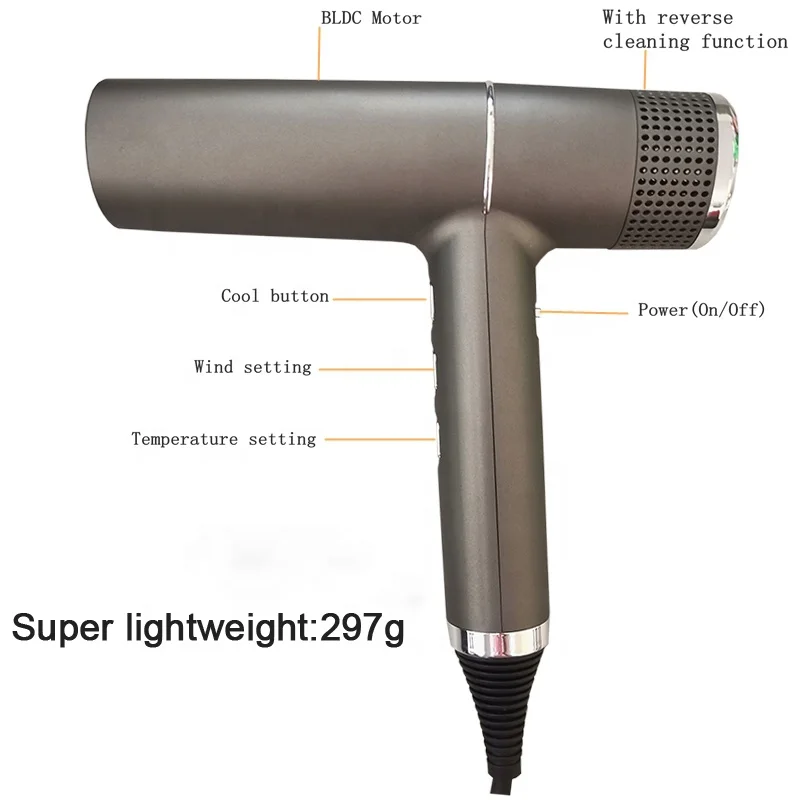 Top reverse revair high speeds hair dryer machine ionic smoothing man hair blower salon premium vacuum dog Hair dryer