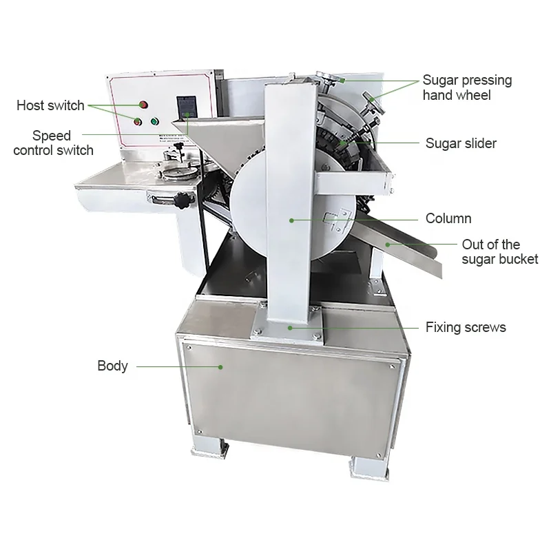Industrial Manual Candy Hard Round Lollypop Paper Stick Lollipop Make Machine Production Line for Trade
