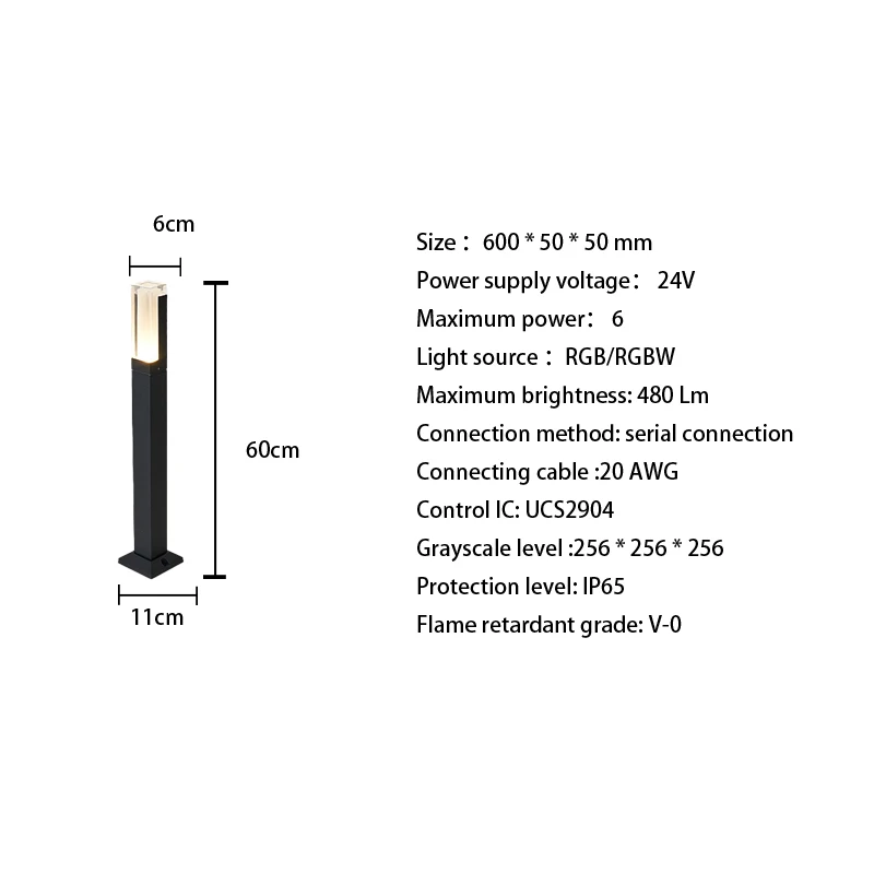 Garden Decorative Outdoor IP65 Waterproof Ultra Bright Landscape Yard Lamp  LED Pathway lights