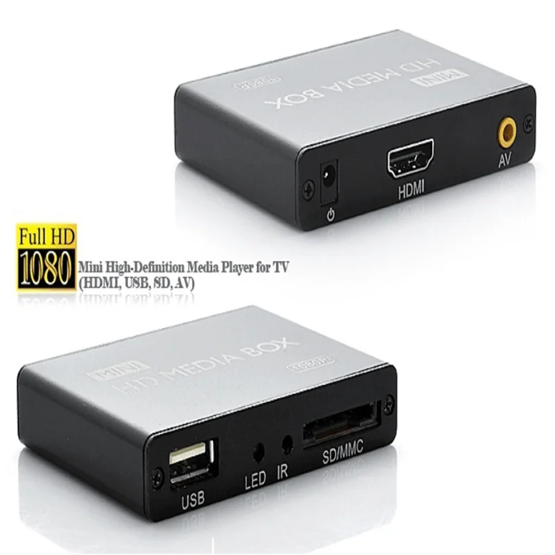 Mini hd media player with the1080p full HD movies playback ,supports full format of video, audio and pictures