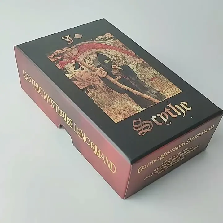 Oracular Tarot Card Set Knight Series English Version Boxed Art Paper 2mm Thickness Embossed Bronzing Process Board Game