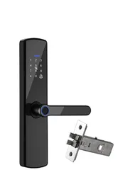 OEM /ODM Manufacturer APP Biometric fingerprint handle smart door lock tuya
