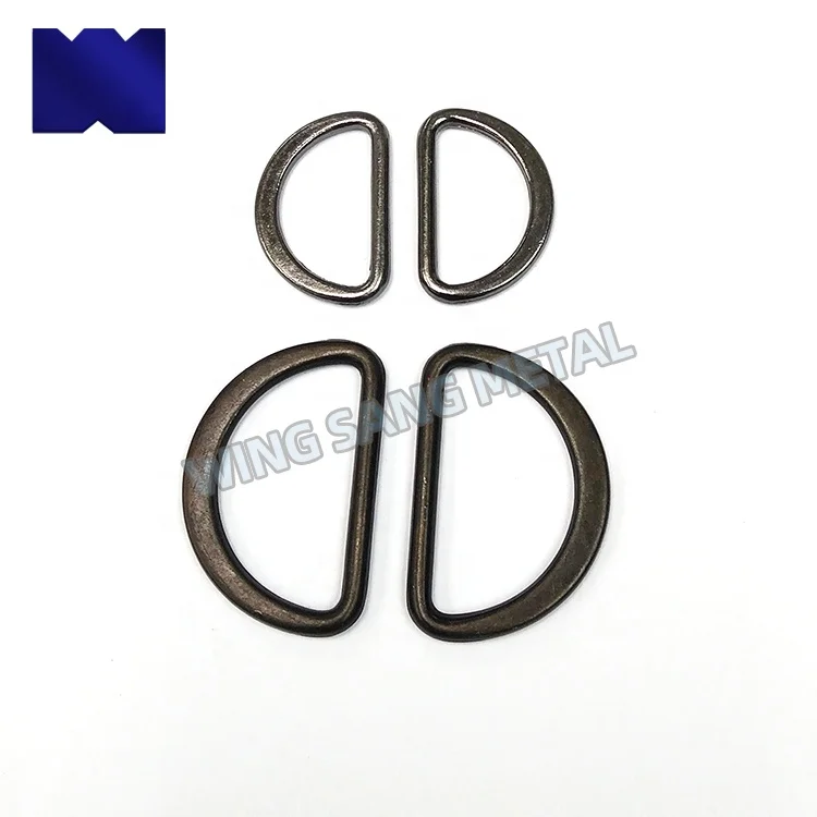 Customized bag accessories metal d ring hardware solid brass d ring belt buckles