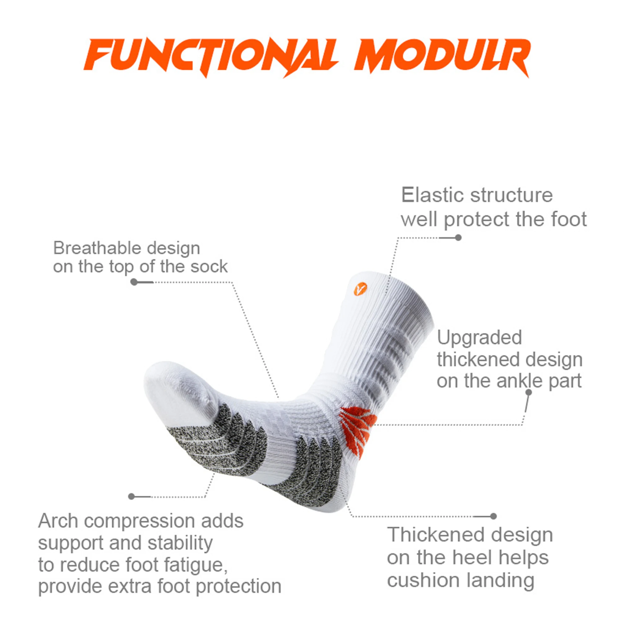 Customize Logo Athletic Elite Socks Quick Dry Breathable Sport Socks Cycling Basketball Football Socks