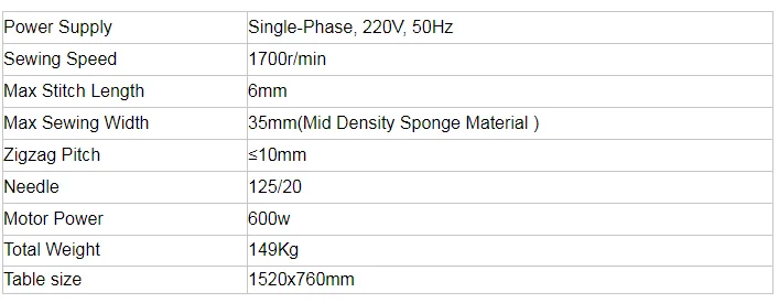 Automatic Zigzag Mattress Label Machine