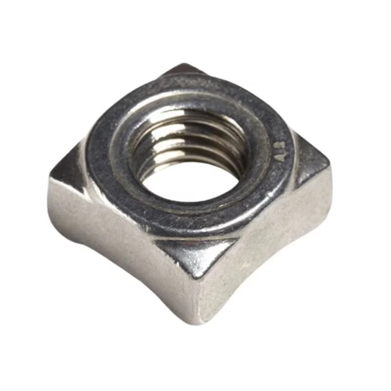 Factory Wholesale Nuts Square Nut din928 M4 M8 M16 Stainless Steel Square Weld Nuts DIN 928