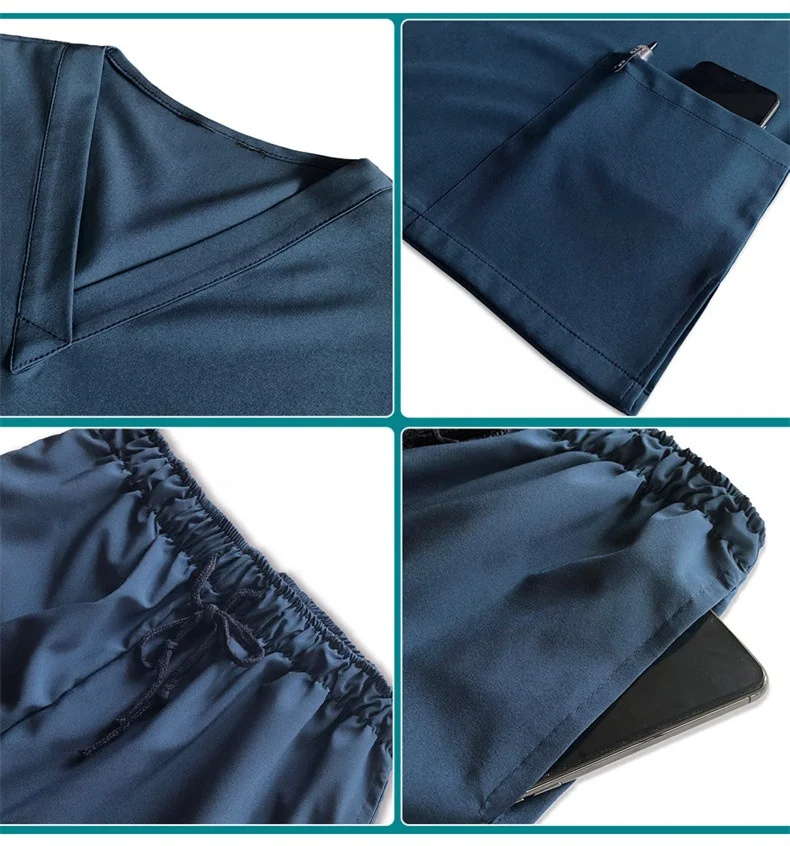 Women healthcare polyester rayon spandex vendors medical scrubs 4 way stretch scrubs uniforms sets nursing scrubs