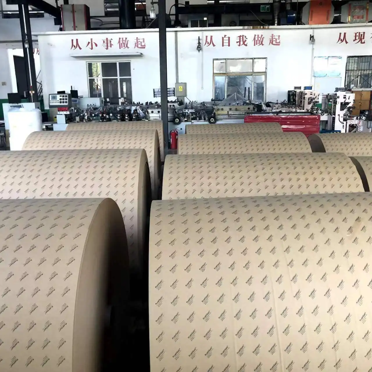 30 GSM to 100 GSM PE coated brown kraft paper roll for food packaging