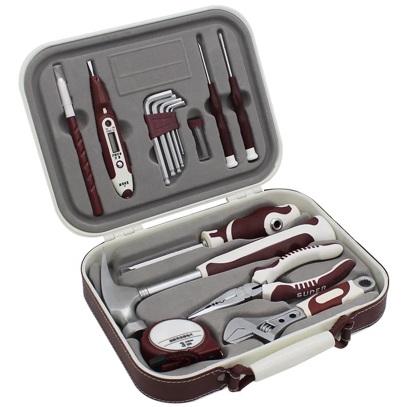 1016 hand tool set Adjustable Wrench Professional 16 PCS High Grade Tools Set