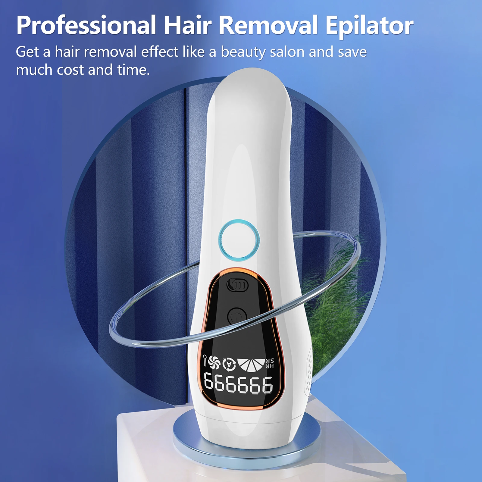 Portable Professional 999999 Flashes Ipl Epilator Lcd Laser Hair Removal Permanent Ipl Skin Care Laser Hair Removal for Sale