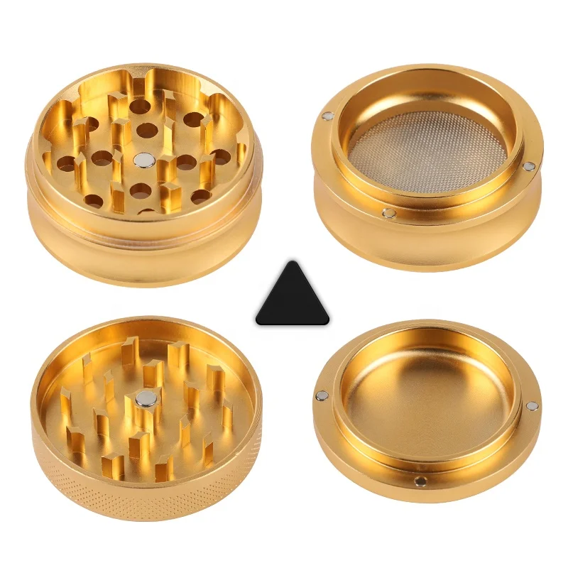 UKETA Wholesale High Sharpstone  Quality  Hot Selling Accessories Custom Logo Grinder Manual Aluminum Grinders