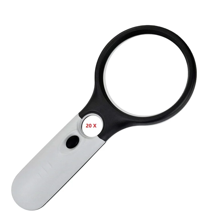 Handheld Magnifier Illuminated Reading Magnifying Glass